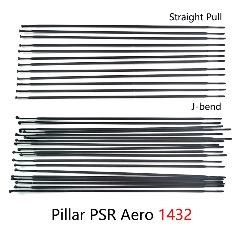 Spokes Pillar PSR Aero 1432 Jbend or Straight Pull Stainless Steel