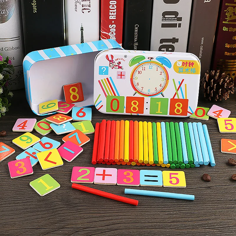 

kids arithmetic stick set kindergarten addition and subtraction number of rods teaching aids learning stick puzzle arithmetic