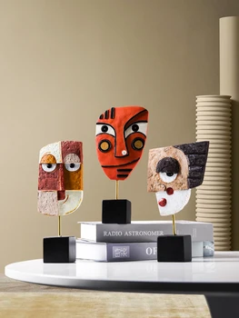 

Nordic ins abstract character art decoration modern minimalist living room home wine cabinet decoration resin porch decoration