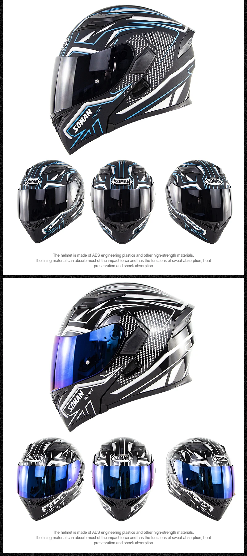 Полный лицевой карбоновый мотоциклетный шлем профессиональный гоночный шлем каск точка Радужный козырек открытый Мотокросс внедорожный туристический
