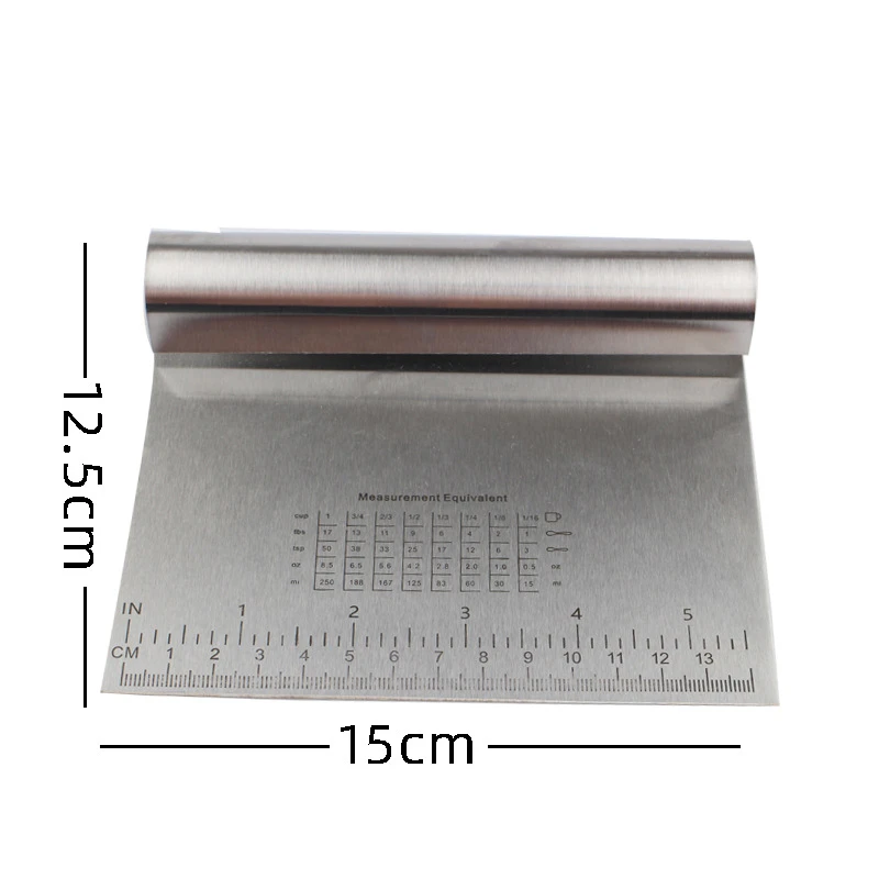 Dough Scraper Butter Cutter Cake Decoration Bakery Tools Stainless Steel Pizza Pastry Spatulas Fondant Decor Kitchen Gadgets
