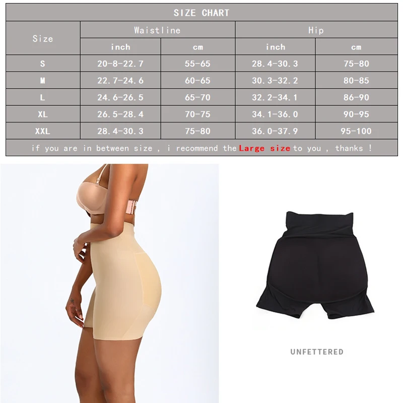  ZBR Hip Enhancer Padded Panties Shapewear BBL Shorts Butt Pads  Underwear for Women : Clothing, Shoes & Jewelry