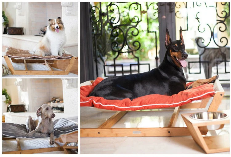Деревянный гамак питомник для питомцев кошачий подстилка маленькая кошка собака четыре сезона Съемный и моющийся деревянный диван-кровать хаски