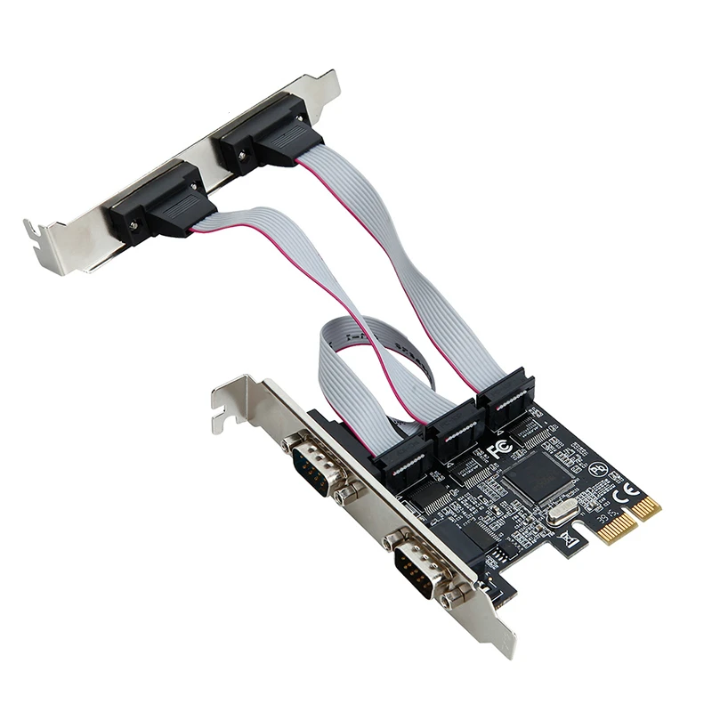PCI express добавить на карту 4 порта Последовательный riser карты мульти RS232 DB9 COM порт PCIe I/O карты расширения TXB071