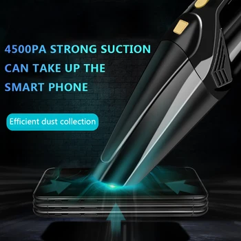 

Wireless Car Vacuum Cleaner Strong Suction Low Noise 0.5L Big Capacity HAPE Filter Dry And Wet Dual Use Of Home Car
