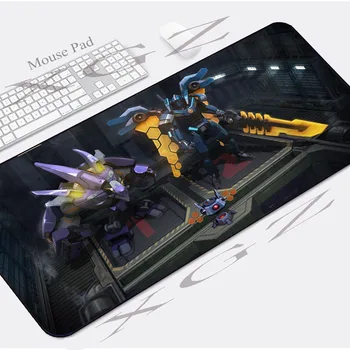 

XGZ Customized Large Mouse Pad Anime Cartoon Mechanical Warrior Locking Edge Computer Desk Mat Non-slip Dota CSGO Game Xxl