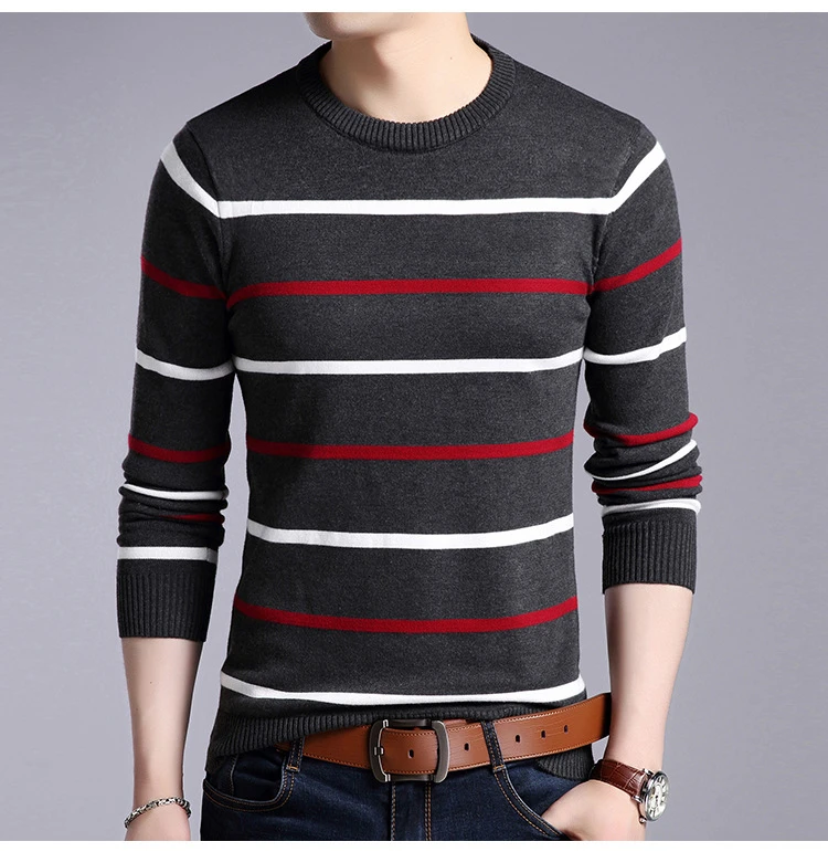 Новая мода Trui Gentle men Trui Dressed Облегающие джемперы вязанный шерстяной Восстановленный корейский стиль повседневная мужская одежда