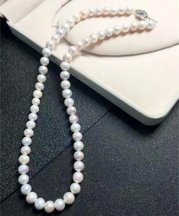 

CS2078 925 Pure Silver Pearl Children Pure White Freshwater Pearl Necklace 2019