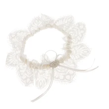 Свадебные Подвязки Keepsake Throwaway жемчуг стразы лук бедра кольцо