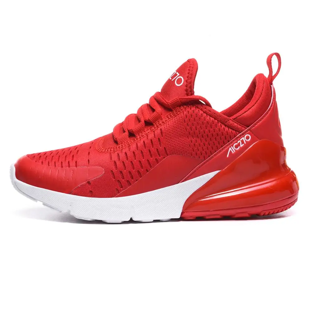 Новое поступление Брендовая дизайнерская обувь спортивные беговые кроссовки, воздух подушки легкий дышащий материал кроссовки весна модные женские туфли обувь для бега - Цвет: Red Shoes