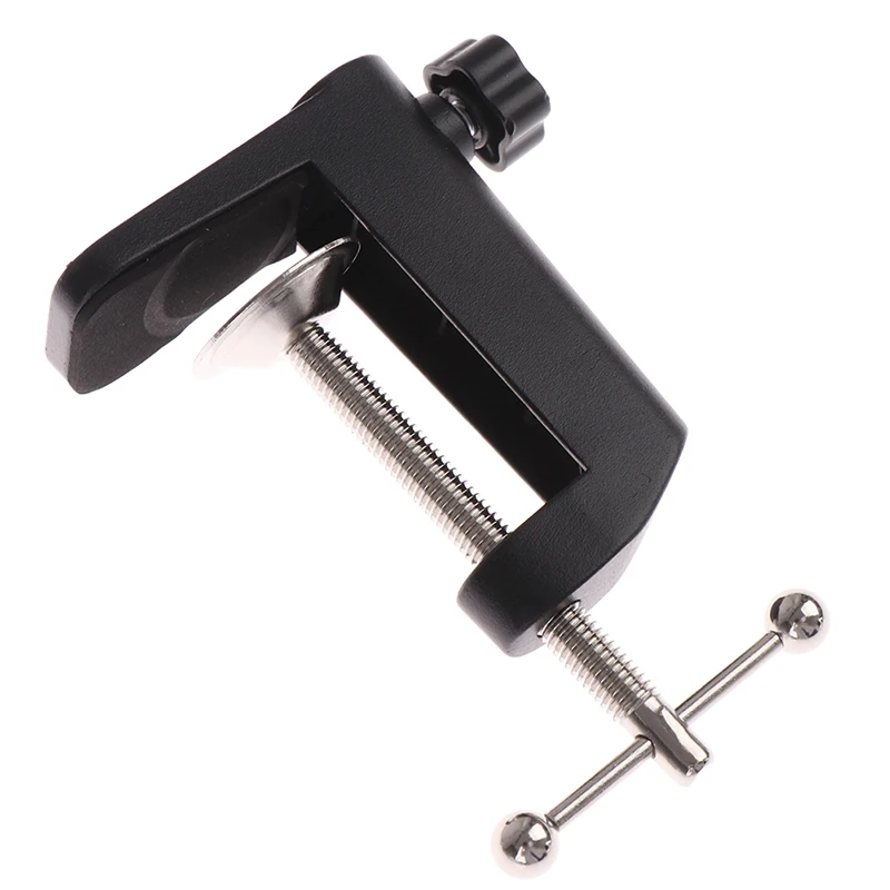 1PC Heavy-Duty Metal Table Mounting Clamp for Microphone Table Lamp Stand Holder