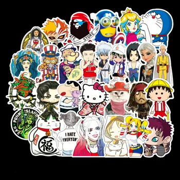 

100pcs cute do not repeatedly sticker Disney paper car motorcycle pull rod box cartoon graffiti children waterproof stickers