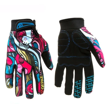 

Fashion Bicycle Gloves BMX MTB Motorcycle Gloves Man Women Kids Breathable Outdoor Sports Cycling Racing Riding Gloves Colorful