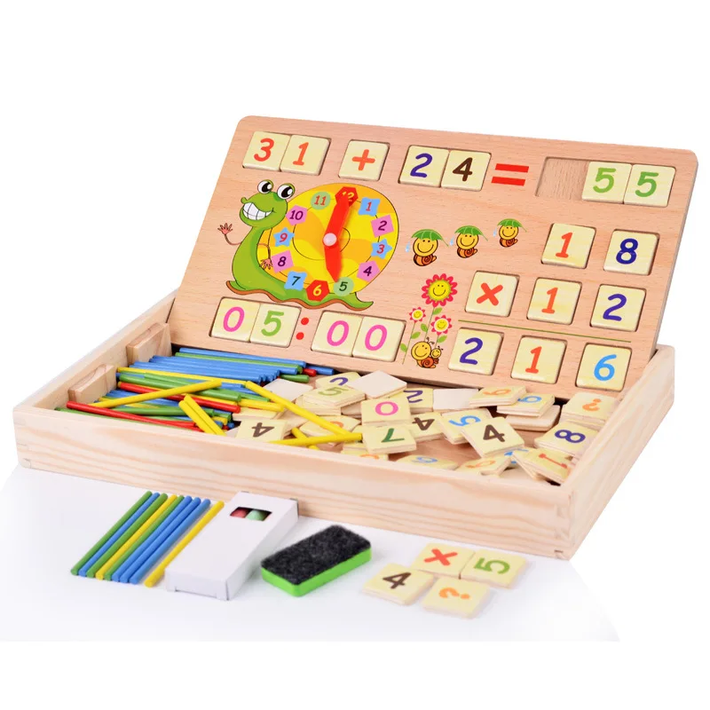 

Wooden Children Early Education Multi-functional shu zi bang Educational Toy Snail Computing Educational Toy Subtraction Multipl