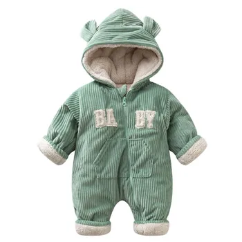 

Newborn Baby Boys Rompers Coral Fleece Winter Warm Bebe Kid Clothes Long Sleeve Baby Girls Clothing Animal Overall Baby Jumpsuit