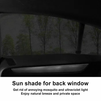 

4Pcs set Window Sunshade Front Rear Sun Shade Visor UV Protection Black