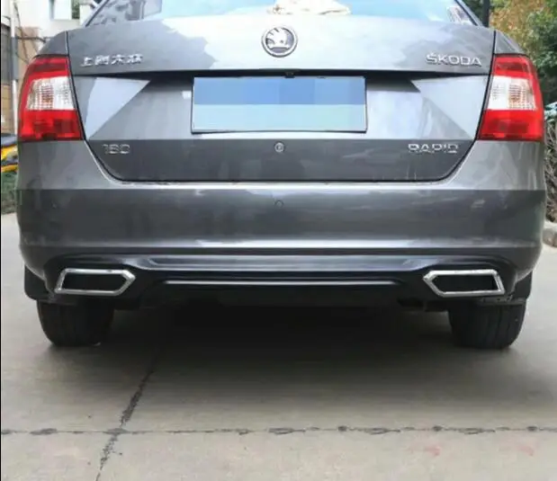 Для SKODA Rapid Body kit спойлер 2013 2017 для ABS задний передний бампер диффузор защитные