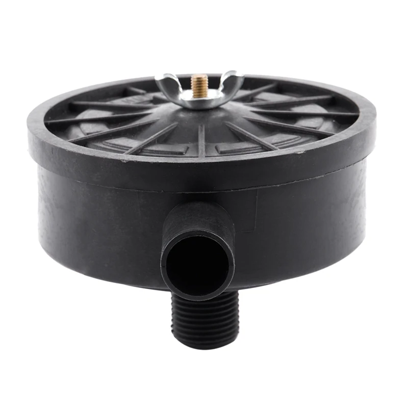 Gaetooely PT 1//2 macho plastico negro para Filtro de aire del compresor