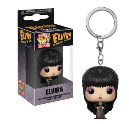 Funko POP брелок Тина белшер пепел Салли Скрудж McDUCK CHOST RIDER ELVIRA Marvel фигурка модель игрушки - Цвет: Elvira