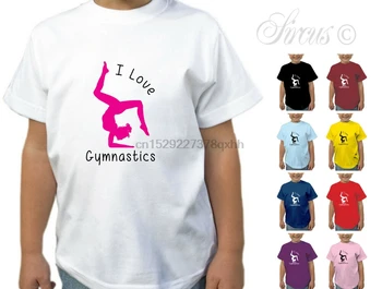 

CHILDRENS I LOVE GYMNASTICS T-SHIRT BOYS GIRLS TSHIRT KIDS