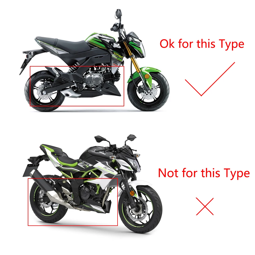 Для Kawasaki Z125 Z125 Pro выхлопная система мотоциклетная выхлопная труба без шнуровки 51 мм Глушитель со съемным дБ убийца Escape все годы