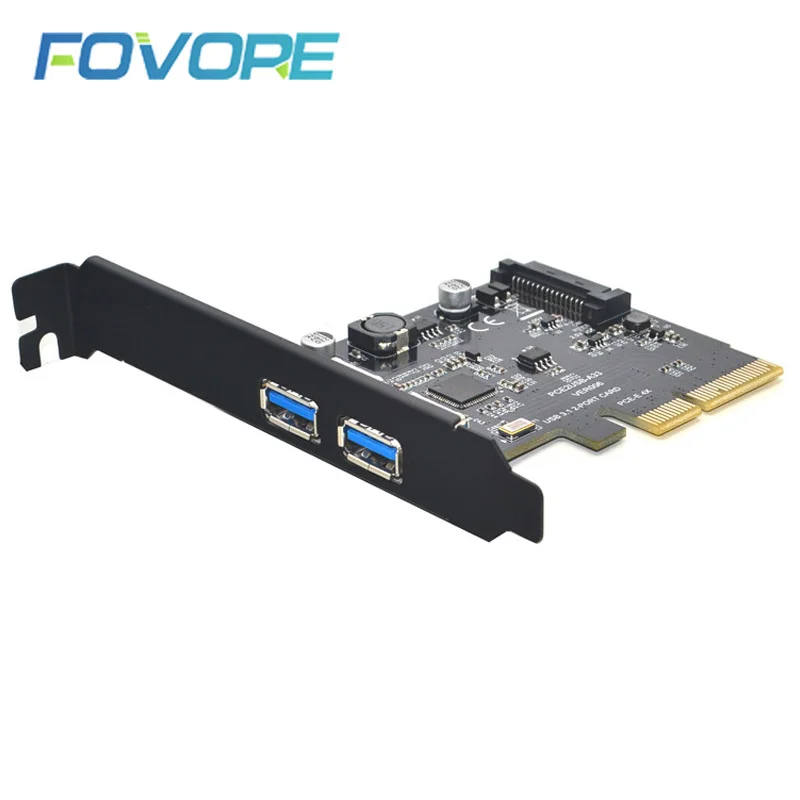 Добавьте на карточках SuperSpeed 10 Гбит/с USB 3 1 2 Порты и разъёмы PCI E карты 15pin SATA