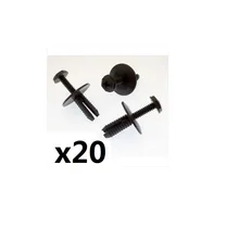 Clip de Fixation pour Panneau de Garniture de Porte universelle, 20 pièces, pour BMW, Auto-Pare-chocs, Rivet, Push Capot, Moteur, Clip de Fixation d'aile