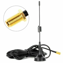 Para baofeng BF 888S uv5r walkie talkie rádio SMA F banda dupla ímã antena