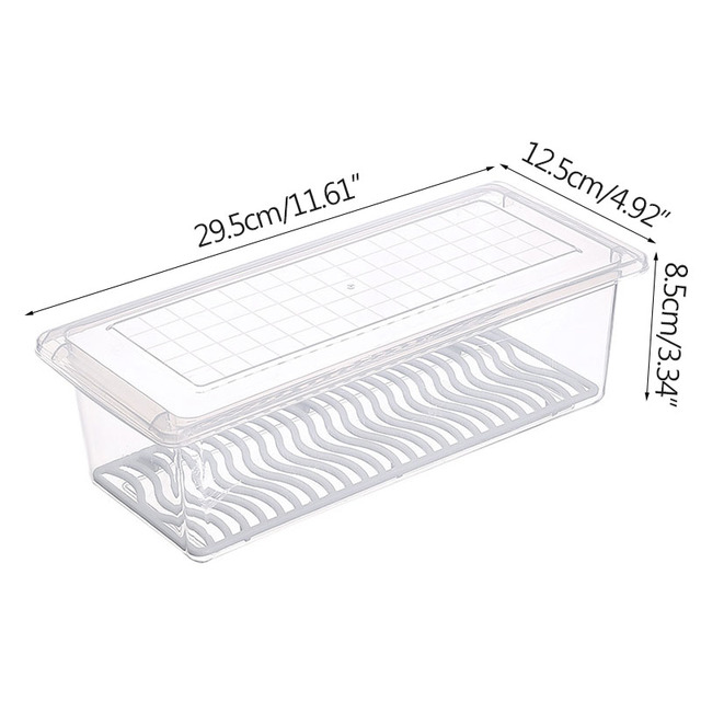 Refrigerator Seafood Storage Box Deodorant Sealed Container Square Plastic Fruit Vegetable Fresh-Keeping Box