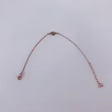 Лучшие Fook цвета розового золота браслет с бабочкой Милые простые Модные Браслет