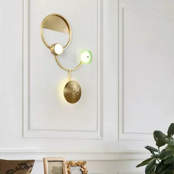 

sitting room background wall lamp wall lamp bedroom wall lamp light the luxury of pure copper wall lamp led lights