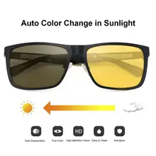 Gafas de visión Nocturna polarizadas para hombre y mujer, lentes antideslumbrantes de visión Nocturna para conducción en coche, color amarillo