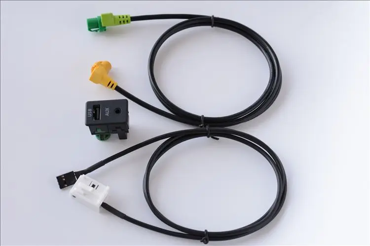 Для RCD510/310+/300+ для Magotan Touran New POLO Touran changed AUX USB поворотное сиденье жгут проводов кабель