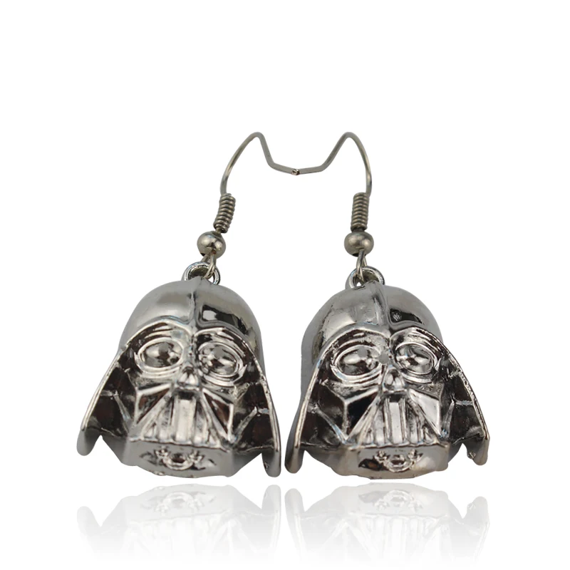 Silver Звездные войны серьги робот BB-8 космический корабль висячие серьги металлический сплав ювелирные изделия для женщин Подарки - Окраска металла: Silver