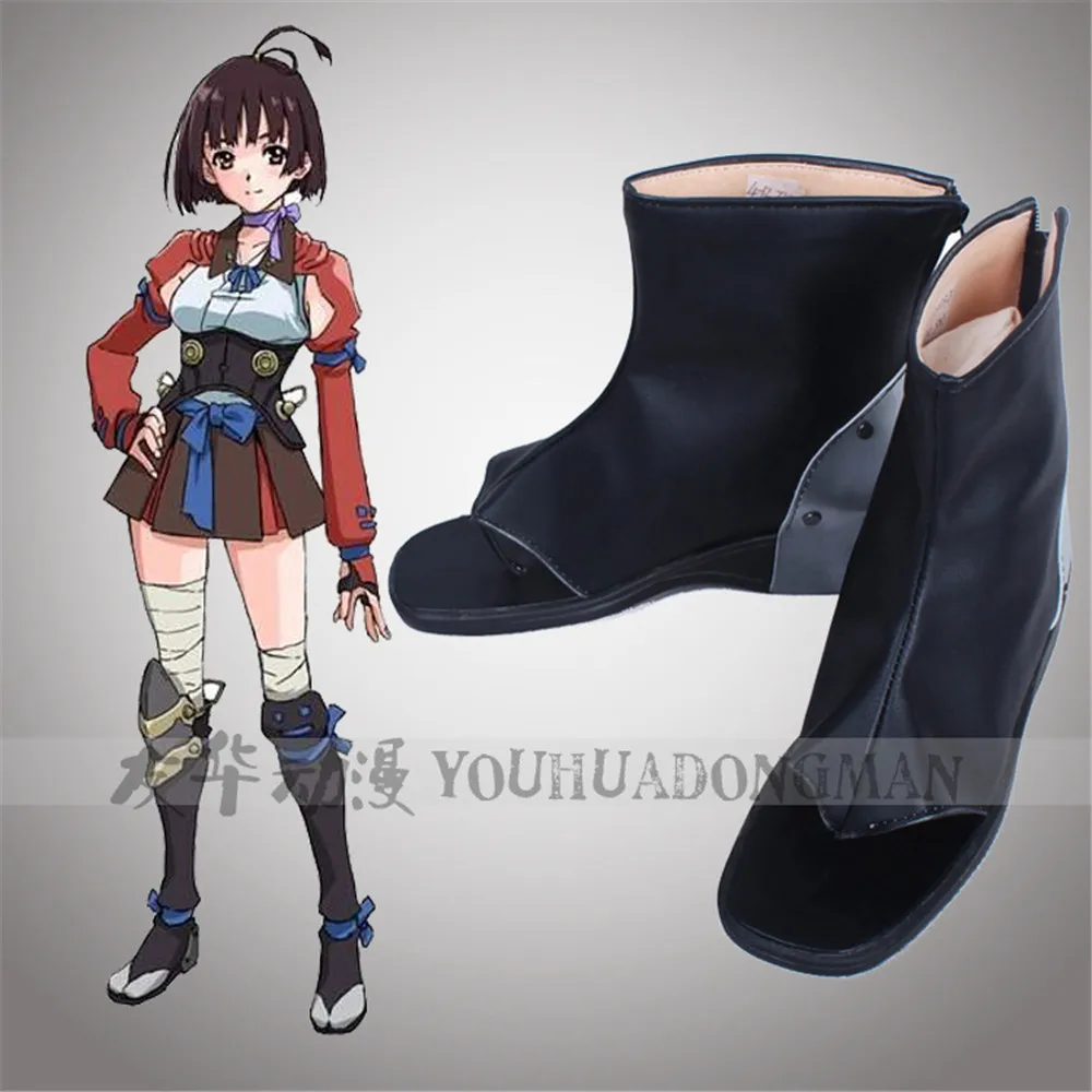 

Kabaneri of the Iron Fortress Mumei Cosplay Shoes Boots Custom Made Halloween Carnival Party purim game costume props