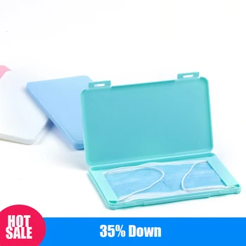 

Portable Dustproof Face Masks Storage Box Moisture-Proof Cover Holder Mask Storage Seal Box Stationery Case Home Office Supplies
