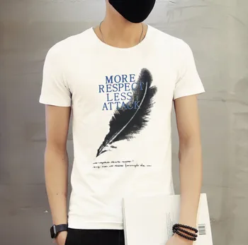 

Summer new women's street letter characters print loose short-sleeved T-shirt 9404