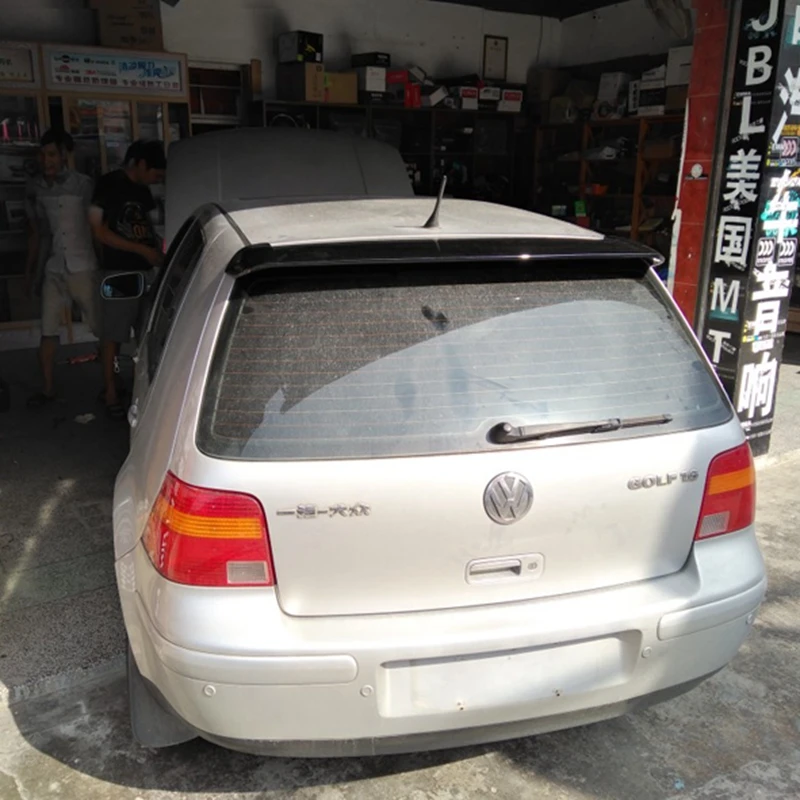 Для Volkswage VW Golf 4 IV MK4 Standard и R32 1998 2004 ABS Неокрашенный Серый задний спойлер на лобовое