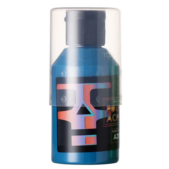 OPHIR 100ML Professional Pouring Acrylic Paint Fluid Marbling Paint for Artist DIY Art Supplies 36 Colors for Choose NO.13 AZURE