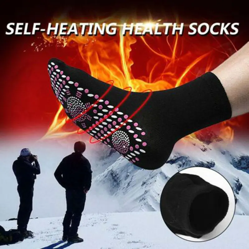 

1 Pair Self Heating Health Socks Care Breathable Magnetic Comfortable Massage ENA88