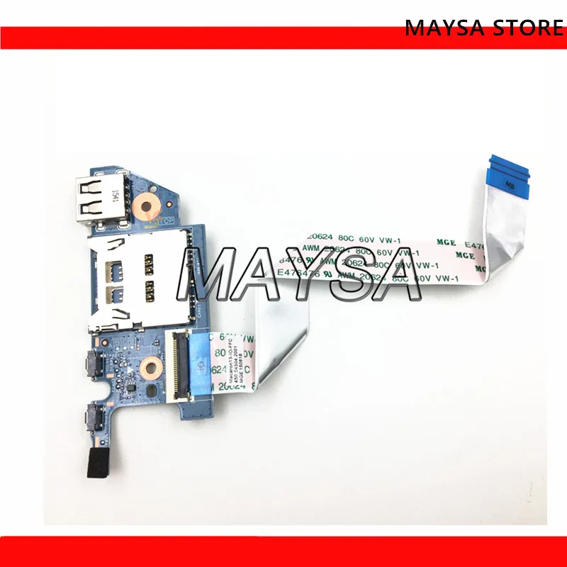 

Оригинальный USB кардридер серии 809831-001 для HP 13-S 13-S120NR, плата 448.04503.0011, хороший тест