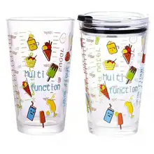 460 мл портативная стеклянная чашка мультяшная креативная кофейная чашка с крышкой и соломинкой дорожные пивные чайные чашки стаканы без ножки посуда для напитков