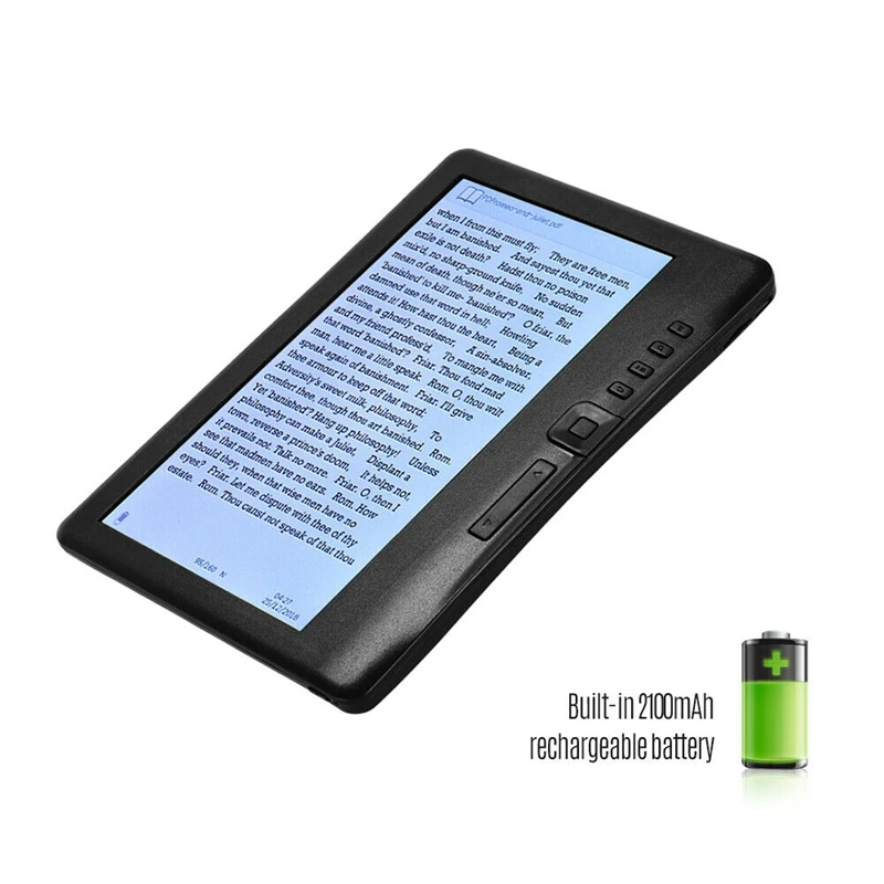 ЖК-дисплей 7 дюймов для чтения электронных книг Цвет Экран Smart Cover с несколькими HD Разрешение цифровая электронная книга Видео MP3 музыкальный плеер