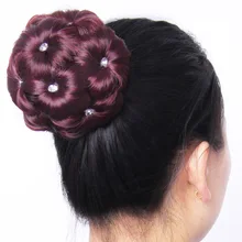 Женский бублик для волос пучок клип в наращивание синтетического высокотемпературного волокна шиньон WSH99