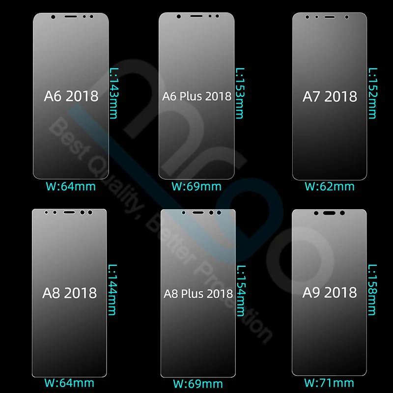 Закаленное Стекло для samsung A7 A5 стекло на экран протектор A8S A7 для samsung Galaxy A5 A8 A9 A6 плюс