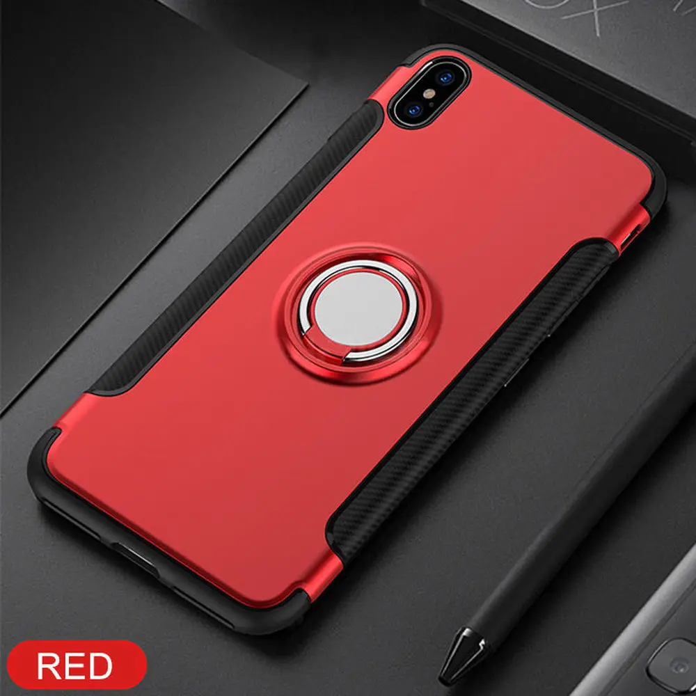 LAPOPNUT Magentic Case for IPhone 11 Pro Ring Phone Cover Iphone Xr X Xs Max 8 7 Plus 6S 6 5S 5 Stand Holder Shockproof Capa | Мобильные