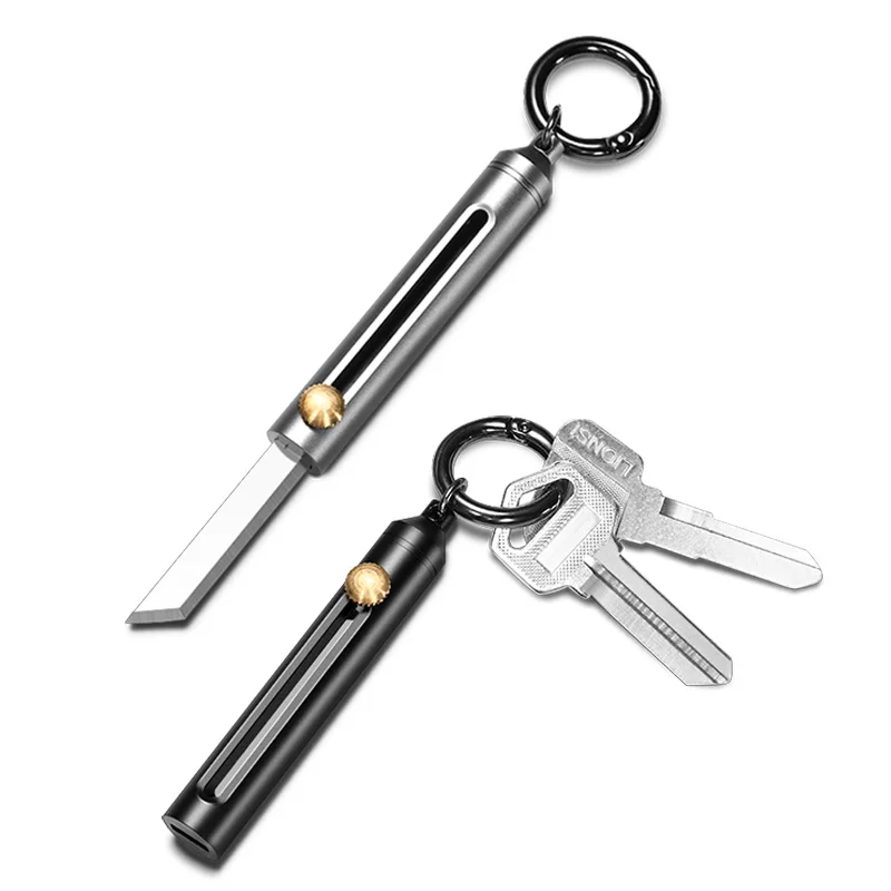  Mini Knife Key Holder Pocket EDC Aluminum Portable Car Key Organizer Keychain Wallets Multi-functio