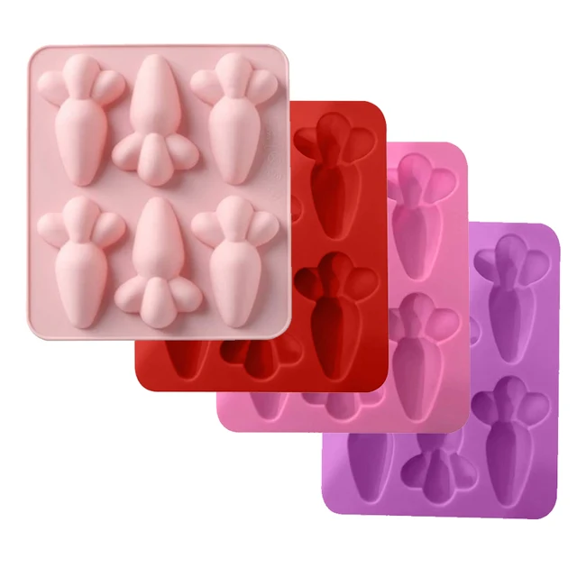 Húsvéti Sárgarépa Szilikon Penész Desszert Csokoládé Fondant Formák De Silicona Torta Díszítő Szerszámok Cupcake Topper Konyha