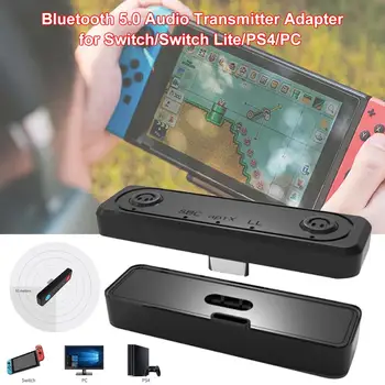 

Bluetooth 5.0 Audio Transmitter Adapter for Switch/Switch Lite/PS4/PC, APTX LOw Latency Dual Pairing for Two Headsets
