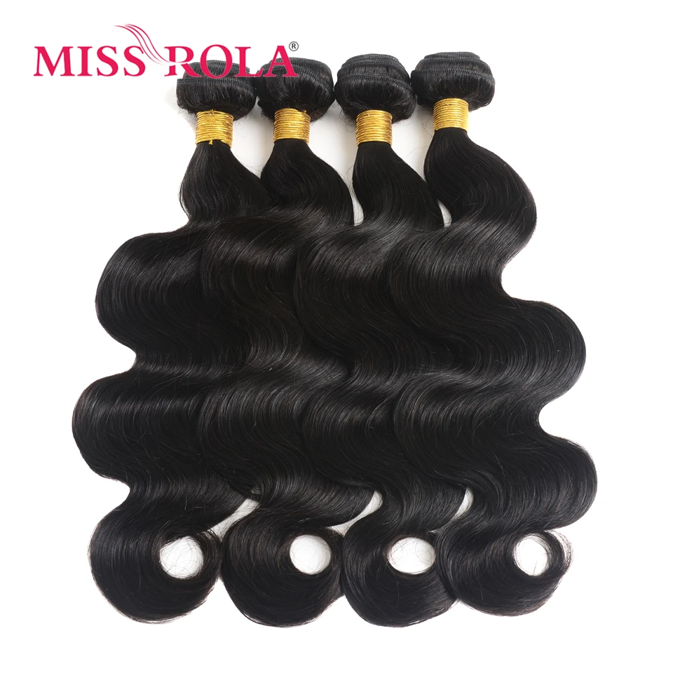 Miss Rola Brazilian Body Wave Hair Bundles Natural Color Hair Remy 100% Human Hair Extension 8-30 Inch Body Wave Hair Weaves
